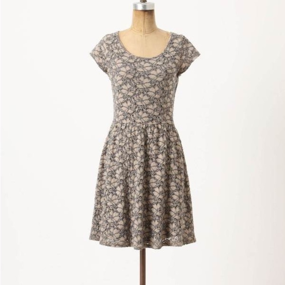Anthropologie Deletta Brushed Terra Dress